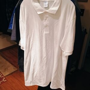 Port and Company Classic White Polo Shirt